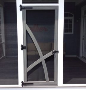 Custom door made with Trex