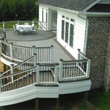 Custom curved Trex Deck Custom curved Trex Deck
