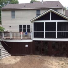 Screened porch and Trex deck Screened porch and Trex deck